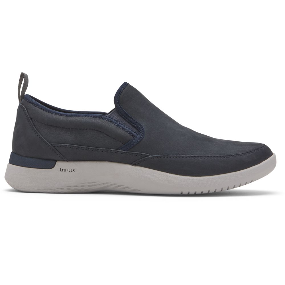 Sapatos De Caminhada Homem Rockport Truflex Fly Slip-On Azuis,Portugal RMANJ-4160